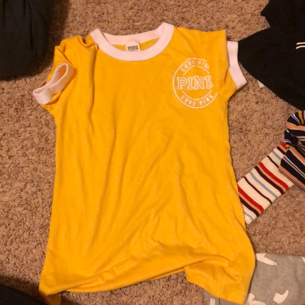 Pink yellow t-shirt